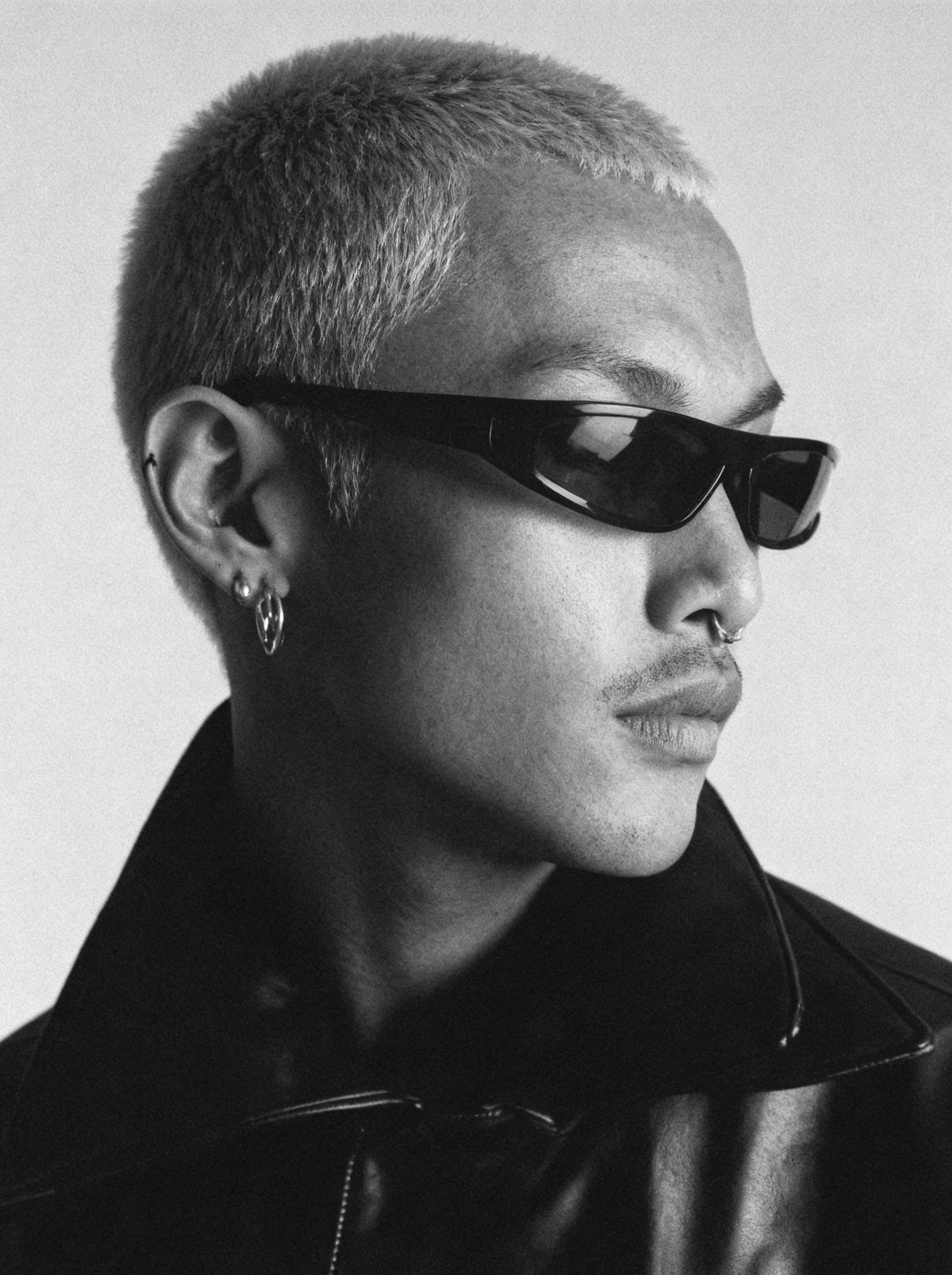 AI fashion editorial Rick Owens aesthetic